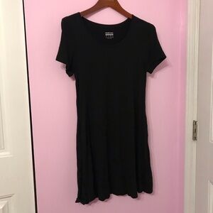 Hiskywin Stretch Knit Short Sleeve Black dress size small